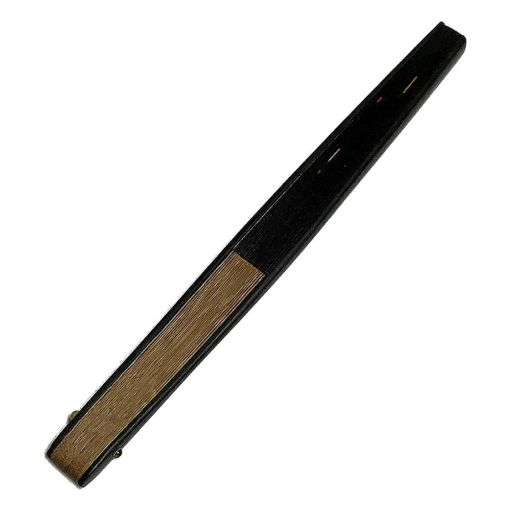 Yamani Black Firefly Design Handheld Japanese Sensu Folding Fan 22.5cm