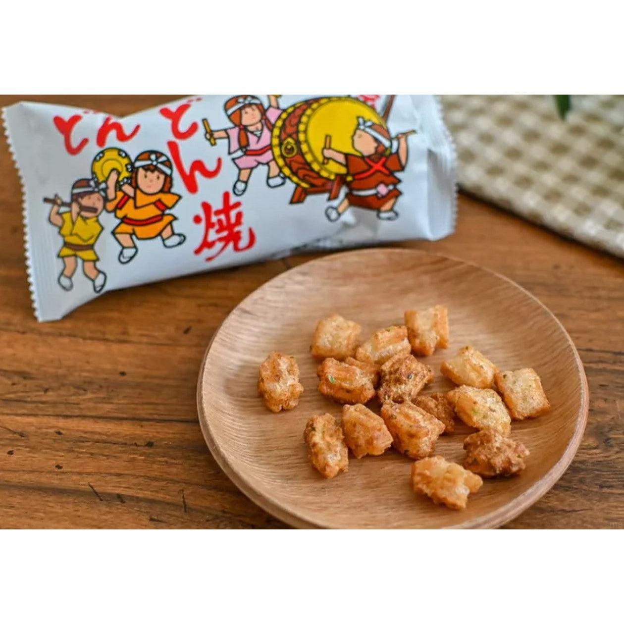Yaokin Dondonyaki Japanese Sauce-Flavored Puff Snack – 15 Pack