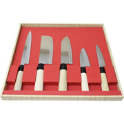 Yaxell Premium 5‑Piece Japanese Knife Set in Elegant Gift Box