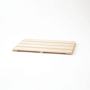 Tosaryu Shimanto Hinoki Bath Mat - Natural Japanese Cypress, Antibacterial, Quick-Dry Slatted Design, 35 x 45 cm