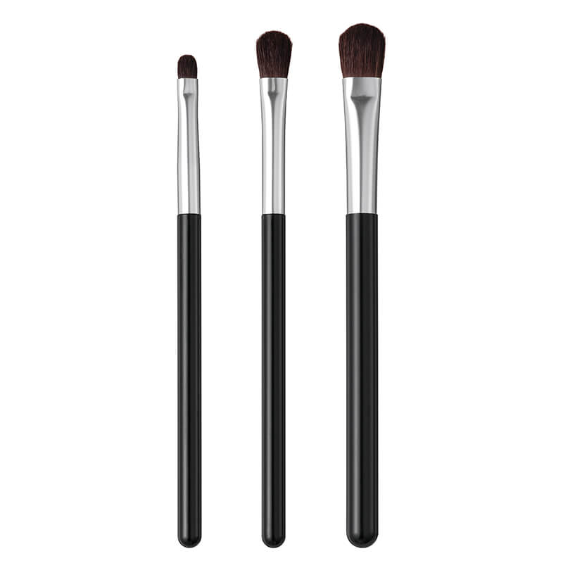 KAI Kumano Brush Makeup Brush Set of 6, Goat Hair Face and Cheek Brushes, Badger Eyebrow Brush and Three Horse Hair Eyeshadow Brushes, Made in Japan