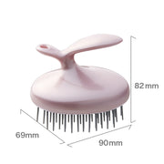 VESS KNS-600 Shampoo Brush, Hexagon-Pitch Resin Bristles for Long Hair, Hook Handle, Pink, Made in Japan
