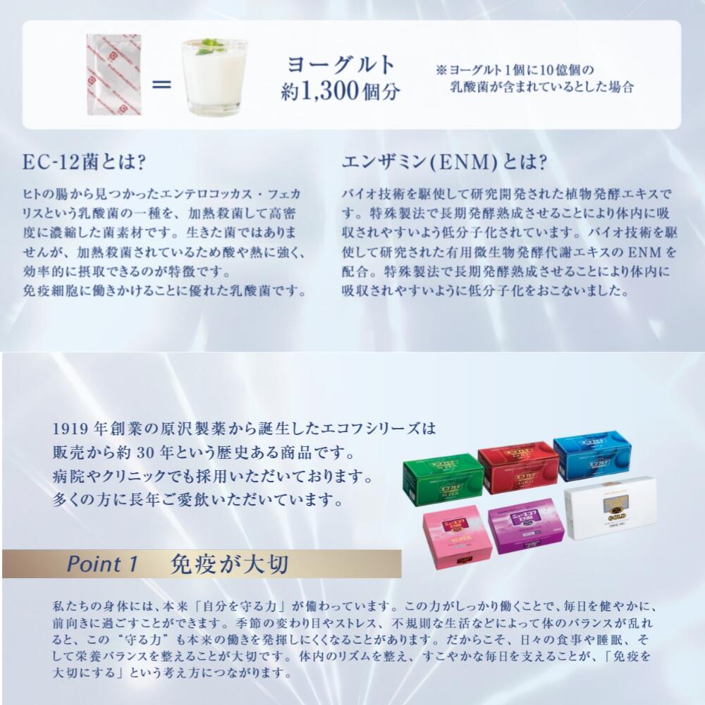 Probiotic Powder with 1.3 Trillion Lactic Acid Bacteria EC-12 and Plant Fermented Extract Enzamin, 60 Sachets of 1.5 g