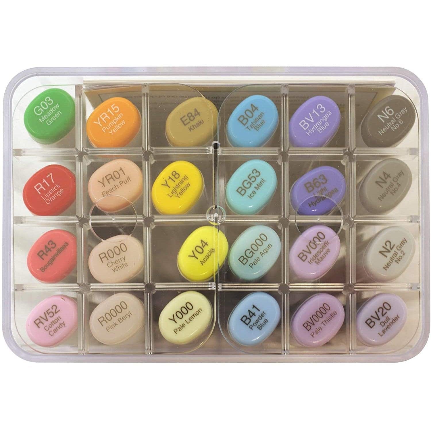 Copic Sketch Basic 24-color marker set — marker and nib view