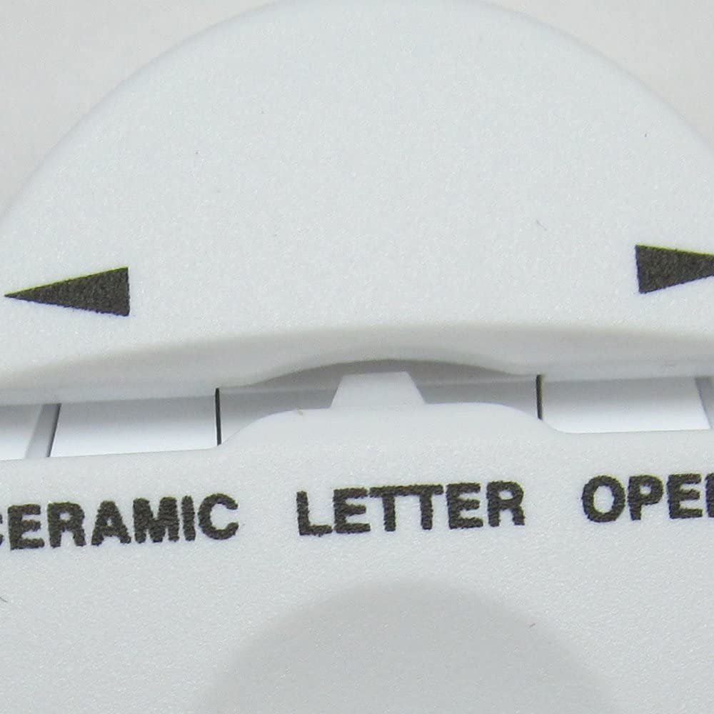 OHTO white ceramic letter opener — compact desk storage