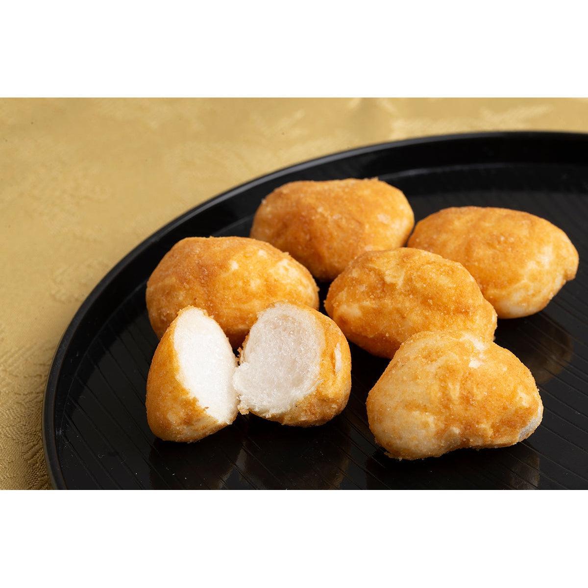 Echigo Seika roasted soybean rice puffs — light puff texture