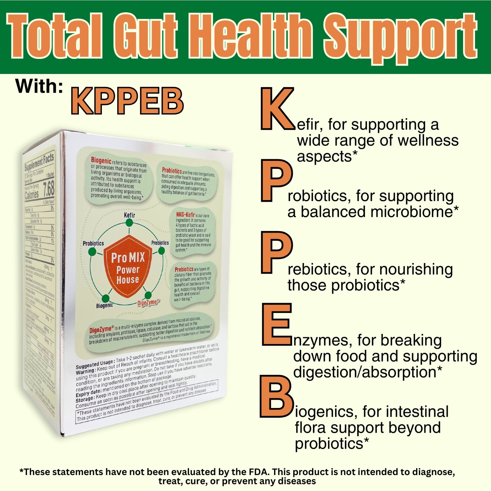 Pro MIX Light Enzyme Plus - Kefir + Digestive Enzyme Supplement