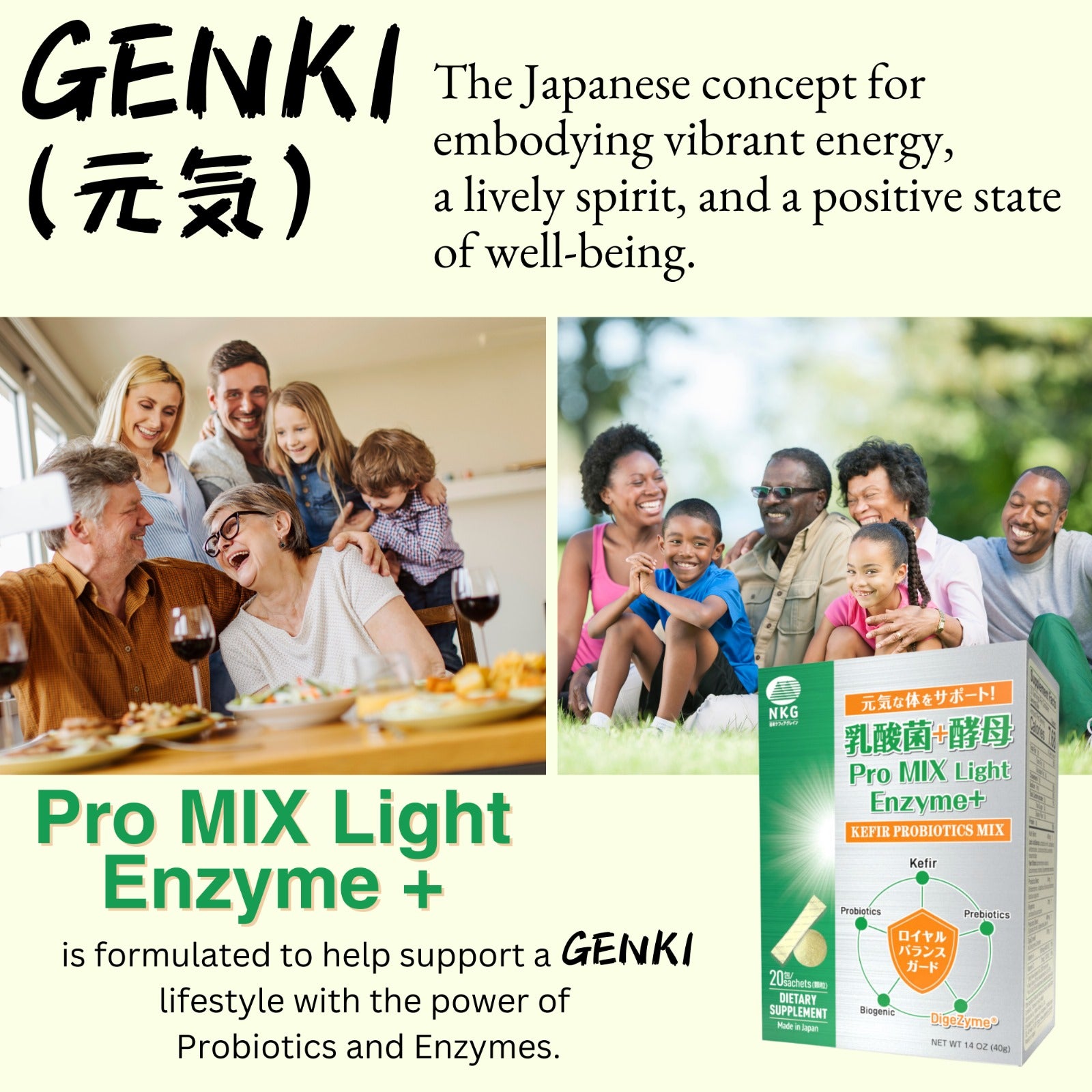 Pro MIX Light Enzyme Plus - Kefir + Digestive Enzyme Supplement