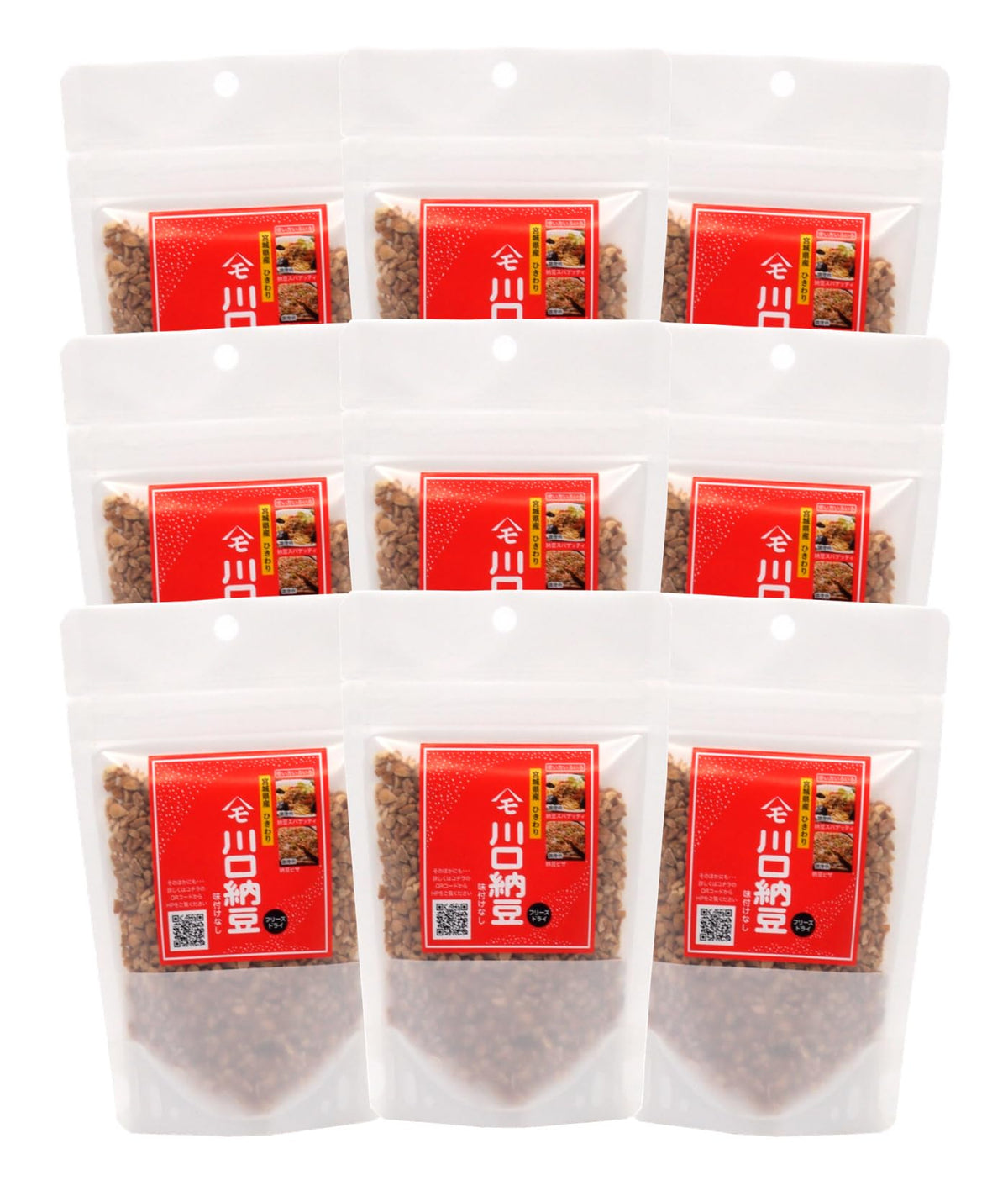 Nine65g chopped natto pouches