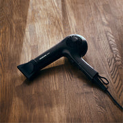 Koizumi KHD-9441 Negative-Ion Hair Dryer, 1200 W with Cool Switch, Wide Slit Nozzle and Washable Removable Filter, Turbo and Set Modes, AC 100 V Only, Dark Grey