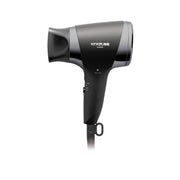 Koizumi KHD-9740 Twin Negative-Ion Hair Dryer, 1200 W Mini Dryer of 360 g with Folding Handle, 1.6 Cubic Metres per Minute Airflow, Turbo and Set Modes, AC 100 V Only, Black, Pink or White