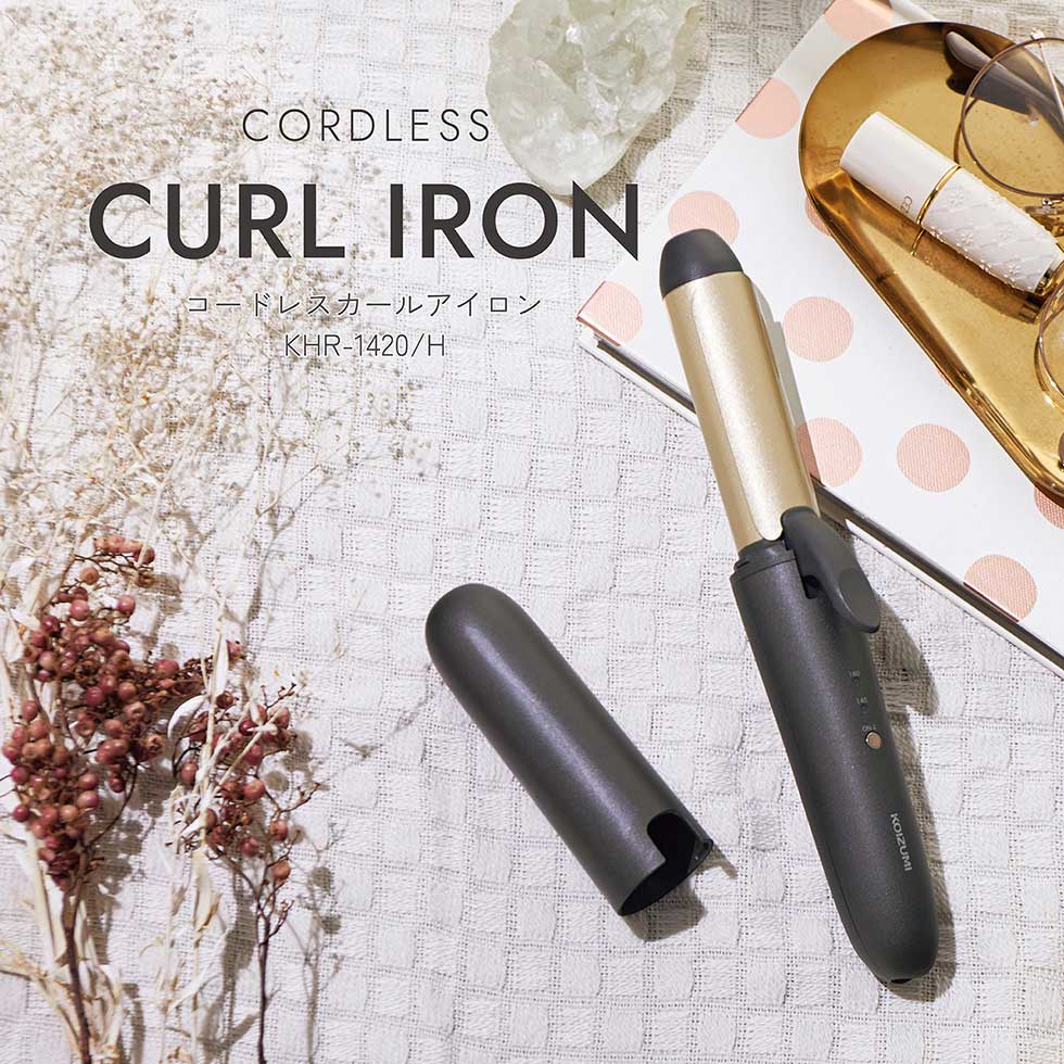 Koizumi Cordless Curl Iron KHR-1420, 25 mm, USB Charging