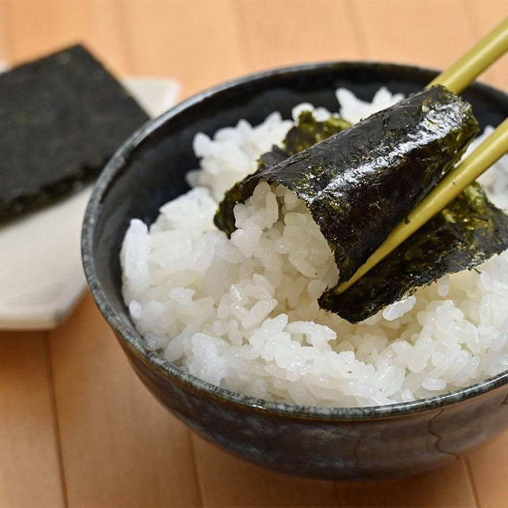 Matsutani first-harvest seasoned nori — package detail