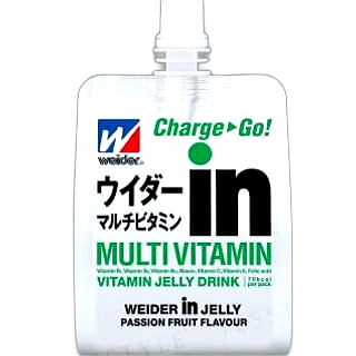 Morinaga In Jelly Multi Vitamin yellow pouch with grapefruit flavor illustration