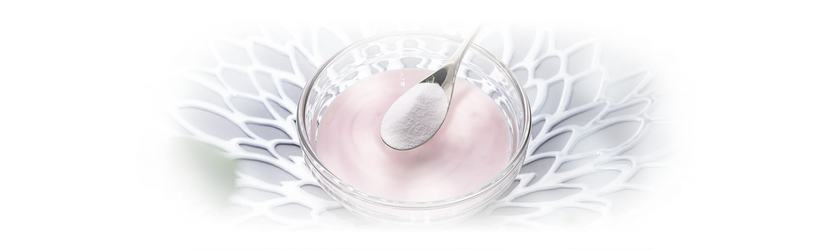 Collagen powder serving illustration