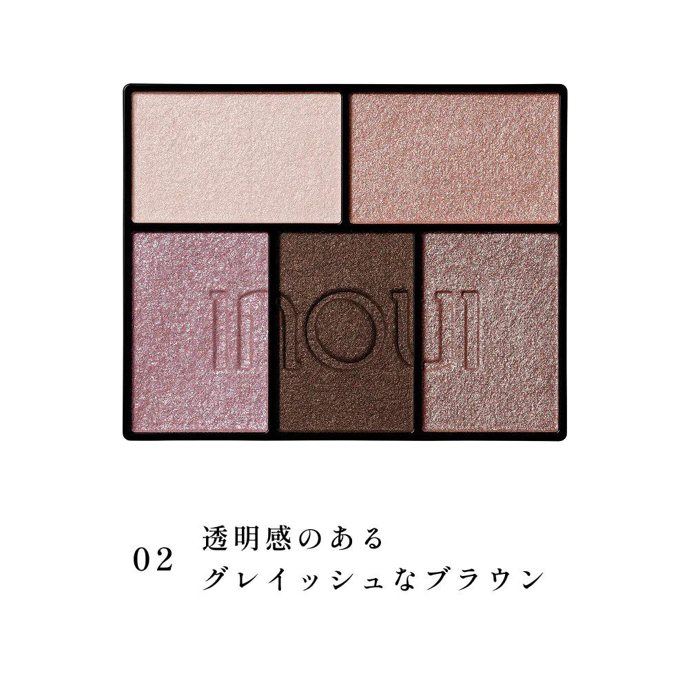INOUI Eyes — Five-Color Eyeshadow Palette With Tip And Brush 5g