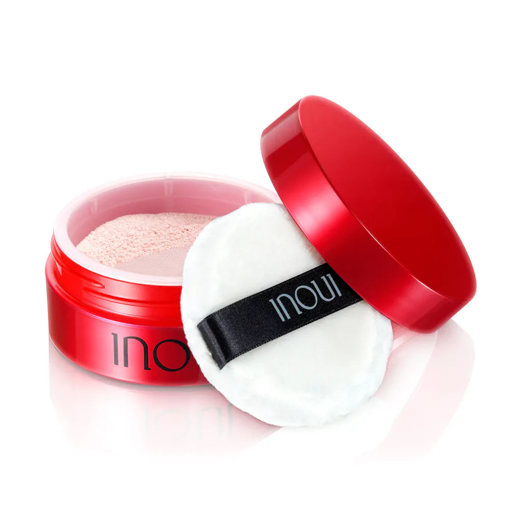 INOUI Loose Powder — Glow Finishing Face Powder With Puff 15g