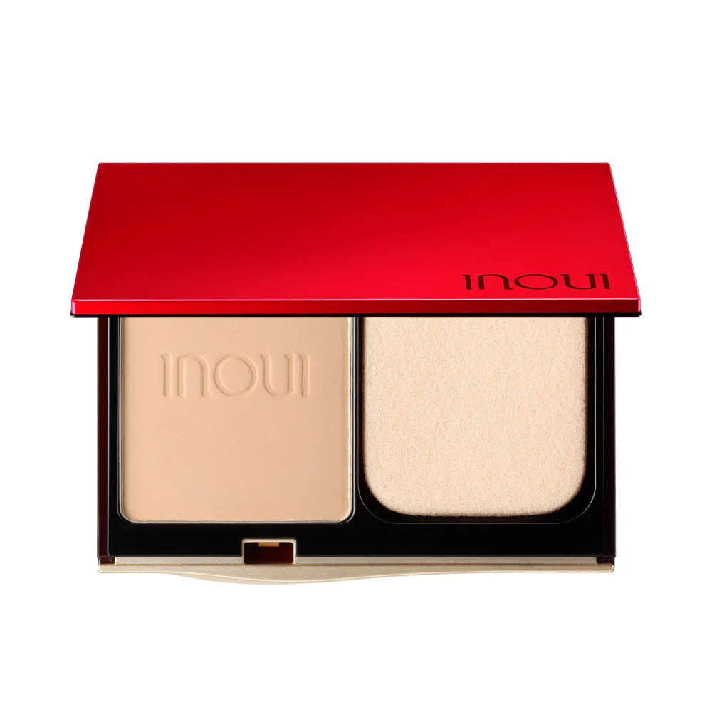 INOUI Powder Foundation SPF30 PA+++ — Translucent Glow Pressed Powder Refill With Sponge, 13g, 5 Shades