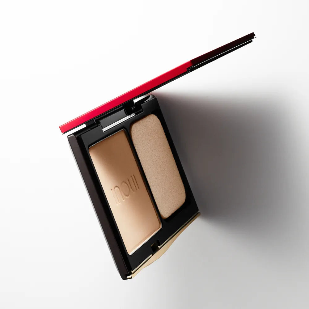 INOUI Powder Foundation SPF30 PA+++ — Translucent Glow Pressed Powder Refill With Sponge, 13g, 5 Shades
