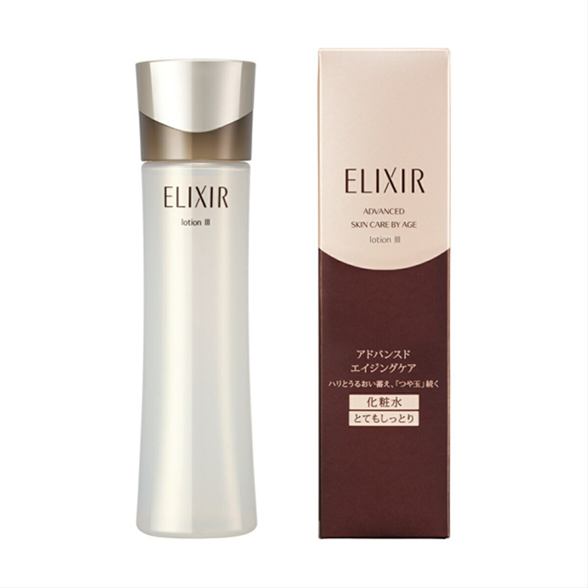 Elixir Advanced Skin Care By Age Lotion, Aging-Care Lotion That Stores Moisture for Plump, Glossy Skin, T1 Refreshing, T2 Moist or T3 Very Moist, 170mL