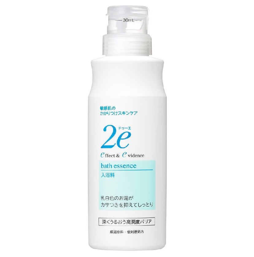 2e Bath Essence, Milky White Bath Additive That Prevents Dryness After Bathing, Fragrance-Free, 420mL