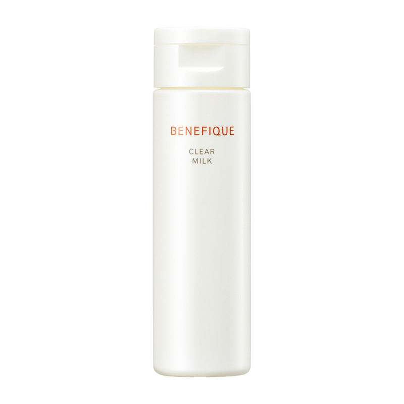 Shiseido Benefique Clear Milk, Foaming Face Wash Milk for Moist, Smooth Skin, Herbal Floral Scent, 180mL