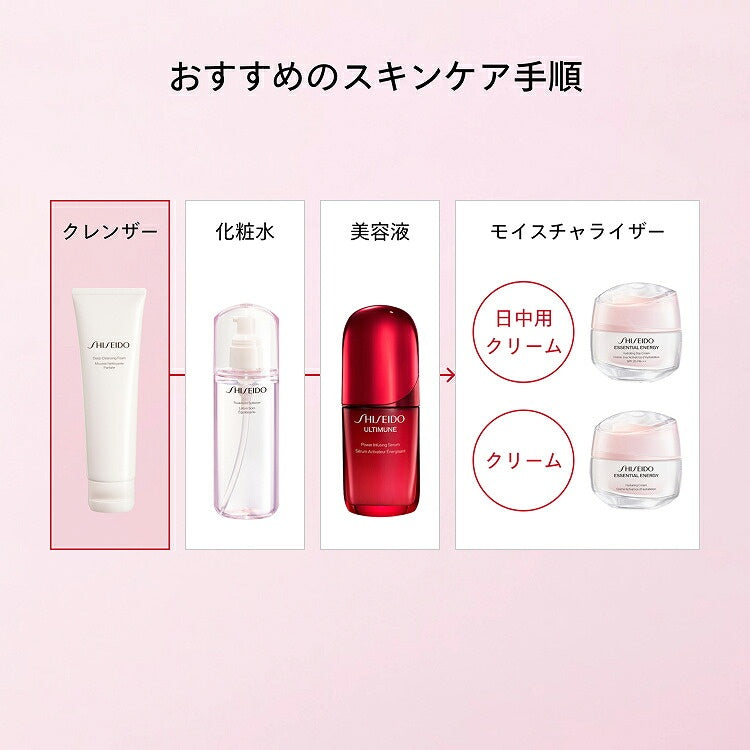 Shiseido Deep Cleansing Foam, Oil-Absorbing Powder Face Wash For Oily or Acne-Prone Skin, 125g