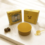Handmade Cold-Process Soap with Own Honey, Propolis and Shea Butter, 80 g Bar for Face and Body, Honey Propolis, Pink Clay or Bamboo Charcoal, Made in Japan
