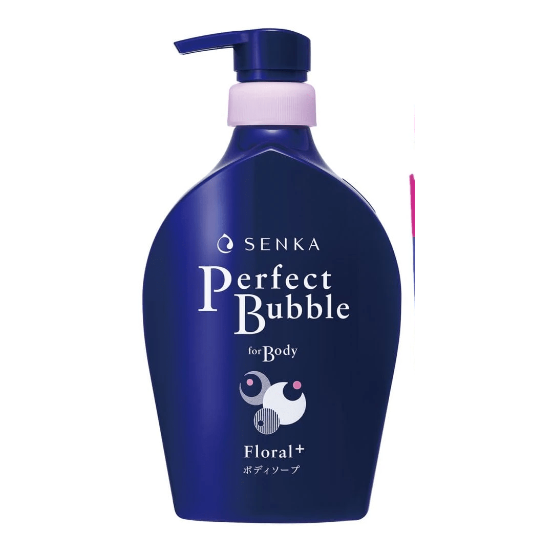 Senka Perfect Bubble For Body Floral Plus Foaming Body Soap, 500mL Pump / Pump + 2 Refills Set