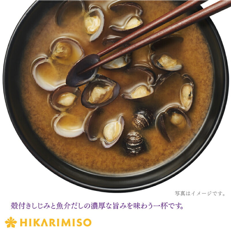 Mellow Flavor Instant Miso Soup Cup, Shell-On Clam (Shijimi), 6 Cups