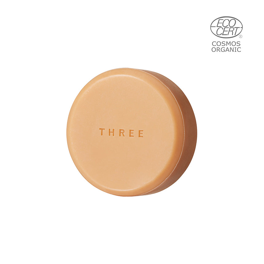 THREE Aiming Soap R — COSMOS Organic Face Wash Soap, 80 g