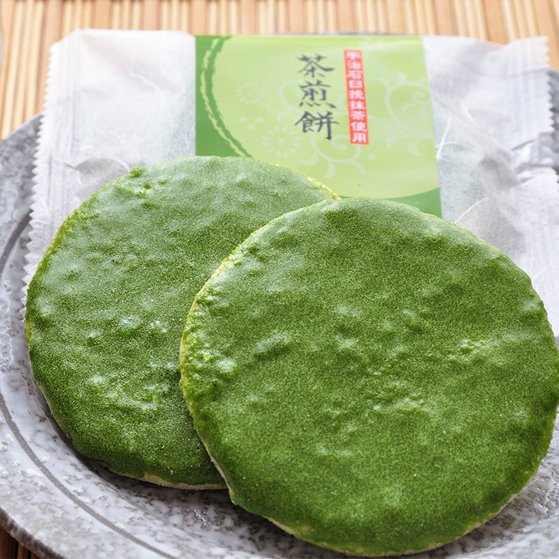 Chayudo Uji Matcha Cha Senbei — 10 Crackers image 1