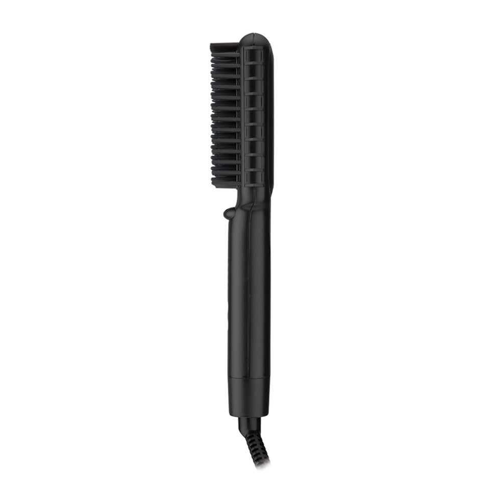 Koizumi VSI-1060 Hair Straightening Brush, Ion Heat Brush with 5 Temperature Settings from 90 to 210 C, Swivel Cord and 30-Minute Auto-Off, AC 100-240 V, Black